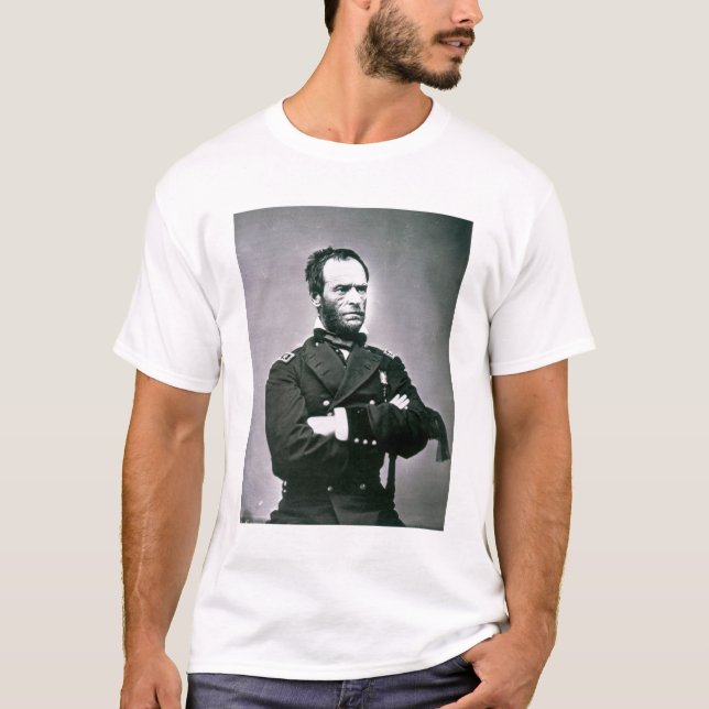 General William T. Sherman (1820-91) (b/w Foto) T-Shirt (Vorderseite)