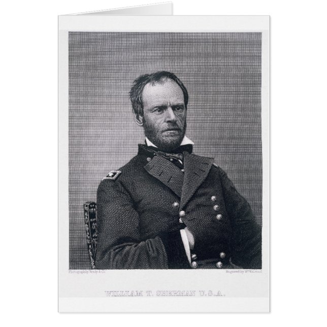 General William Tecumseh Sherman, graviert nach (Vorne)