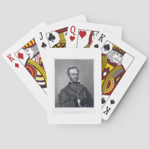 General William Tecumseh Sherman, graviert nach ei Spielkarten