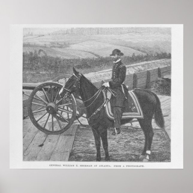 General William Tecumseh Sherman in Atlanta Poster (Vorne)