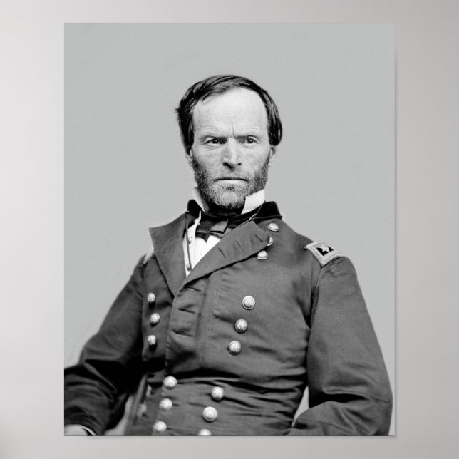 General William Tecumseh Sherman Portrait - 1864 Poster (Vorne)
