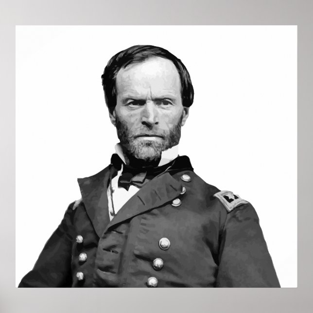 General William Tecumseh Sherman Poster (Vorne)