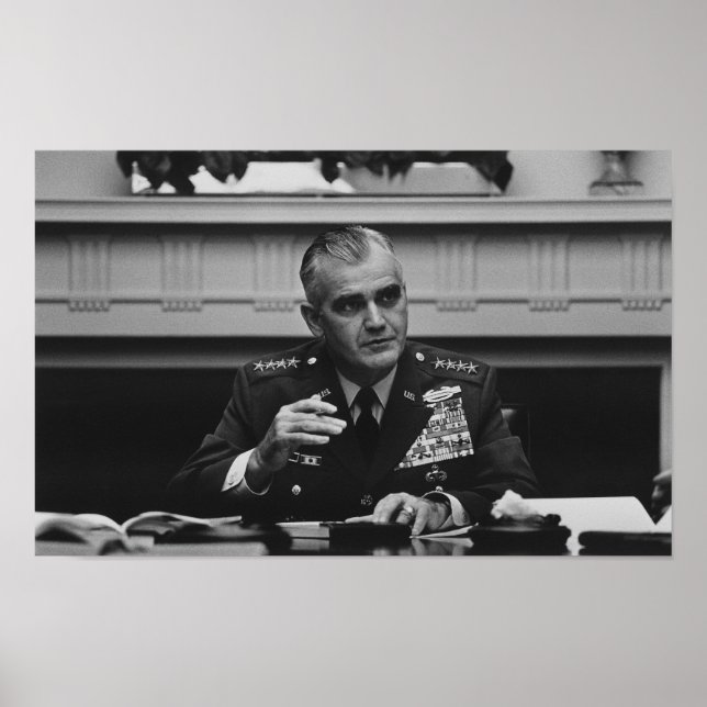 General William Westmoreland — Vietnamkrieg Poster (Vorne)