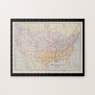 General Winfield Scotts Anaconda-Plan im Jahr 1861 Puzzle