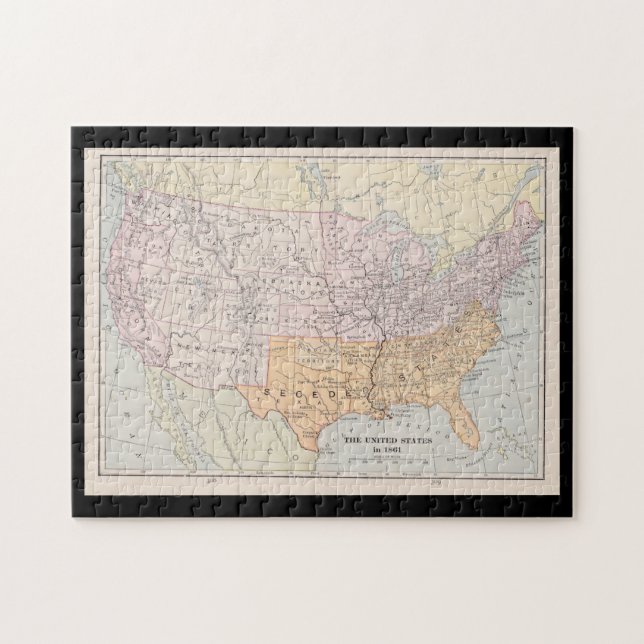 General Winfield Scotts Anaconda-Plan von 1861, Puzzle (Horizontal)