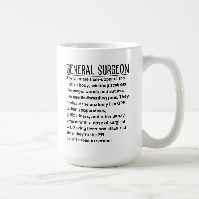 Generalchirurg Kaffeetasse (Rechts)