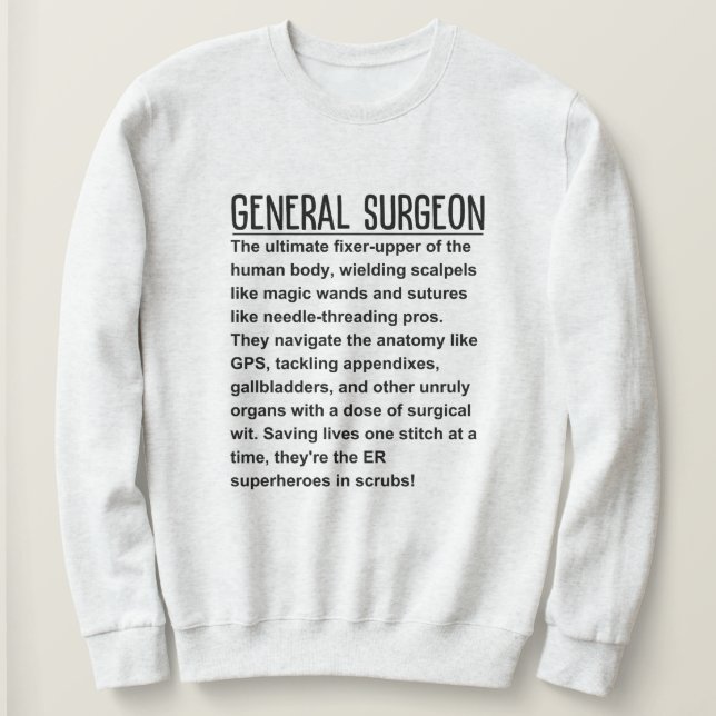 Generalchirurg Sweatshirt (Design vorne)