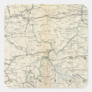 Generalkarte V Quadratischer Aufkleber