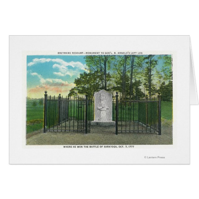 Generalleutnant Benedict Arnold's Links Bigmonumen (Vorderseite (Horizontal))