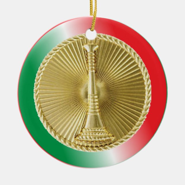 Generalleutnant der Feuerwehr Keramikornament (Vorne)