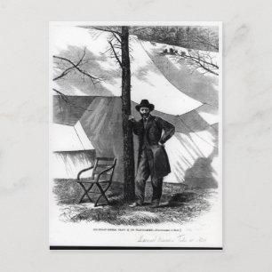 Generalleutnant Ulysses S. Grant Postkarte
