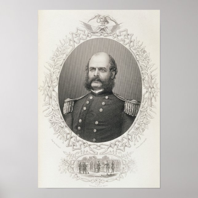 Generalmajor Ambrose Everett Burnside Poster (Vorne)