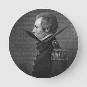 Generalmajor Edmund Pendleton Gaines (1777-1849) Runde Wanduhr