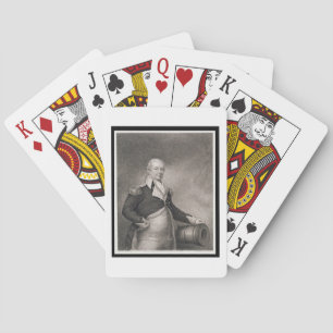 Generalmajor Henry Knox (1750-1806) gestochen von  Spielkarten