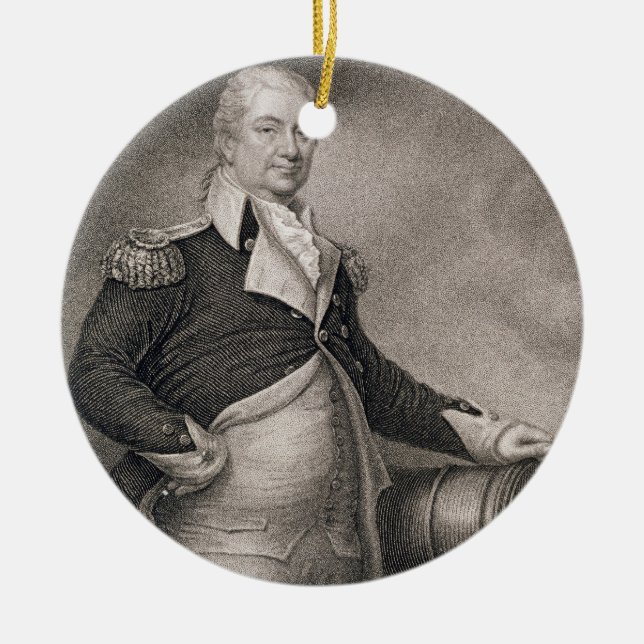 Generalmajor Henry Knox (1750-1806) graviert durch Keramikornament (Vorne)