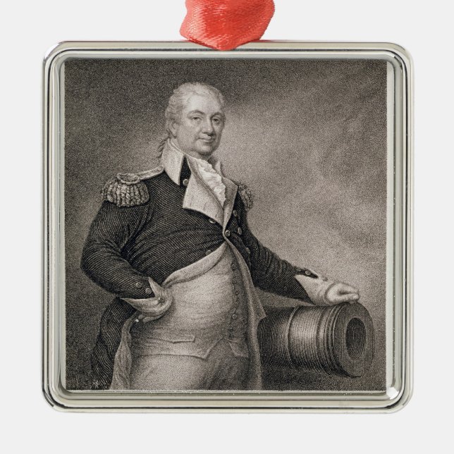 Generalmajor Henry Knox (1750-1806) graviert durch Ornament Aus Metall (Vorne)