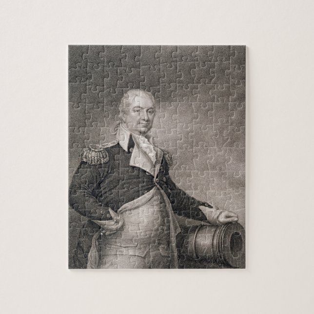 Generalmajor Henry Knox (1750-1806) graviert durch Puzzle (Vertikal)