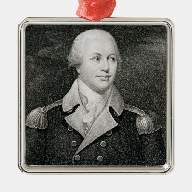 Generalmajor Nathaniel Greene (1742-86), graviert Ornament Aus Metall (Vorne)