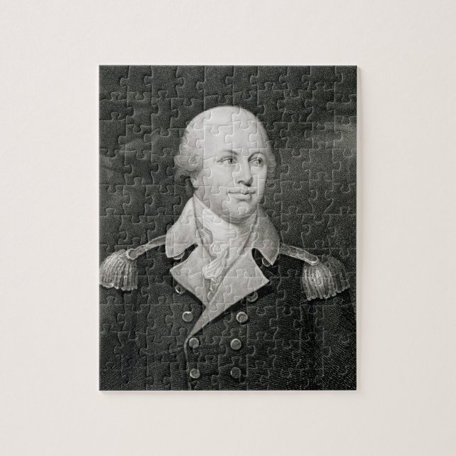 Generalmajor Nathaniel Greene (1742-86), graviert Puzzle (Vertikal)
