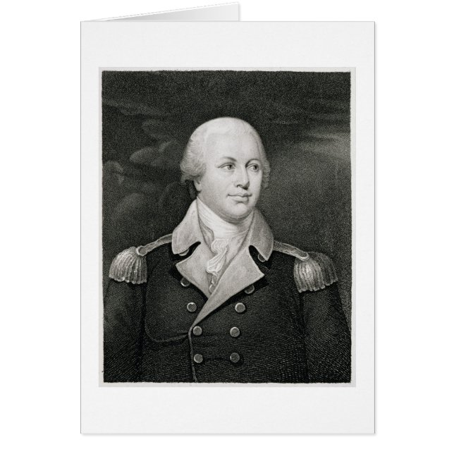Generalmajor Nathaniel Greene (1742-86), in Gravur (Vorne)