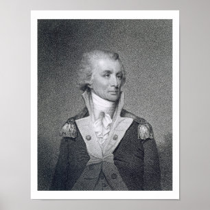 Generalmajor Thomas Sumter (1734-1832), graviert d Poster