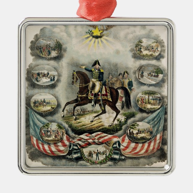 Generalmajor William Henry Harrison, c.1813 Ornament Aus Metall (Vorne)