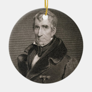 Generalmajor William Henry Harrison, vorbei Keramik Ornament