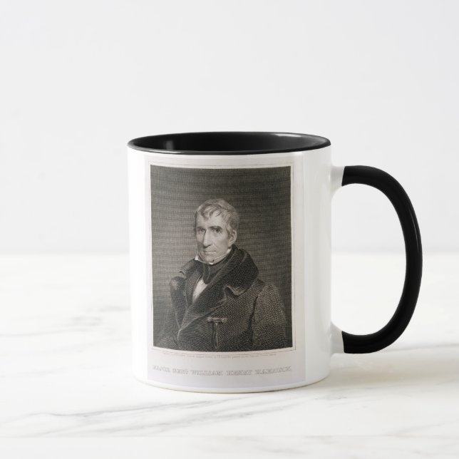 Generalmajor William Henry Harrison, vorbei Tasse (Rechts)
