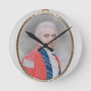 Generalmajors-Sir Barry Close (d.1813) 1794 (w/c a Runde Wanduhr