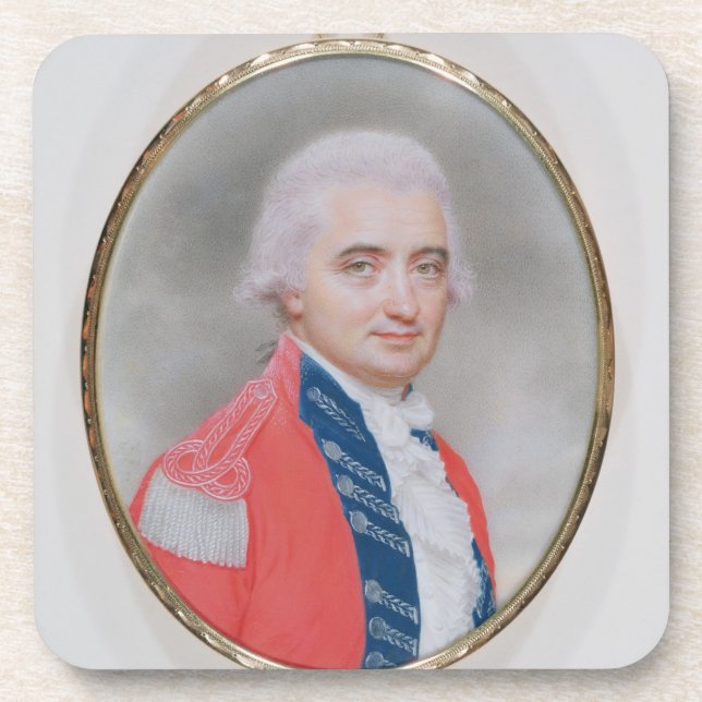Generalmajors-Sir Barry Close (d.1813) 1794 (w/c a Untersetzer (Vorderseite)