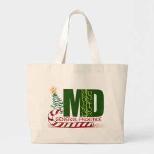 GENERALPRAXIS PHYSICIAN CHRISTMAS MERRY JUMBO STOFFBEUTEL