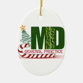 GENERALPRAXIS PHYSICIAN CHRISTMAS MERRY KERAMIKORNAMENT