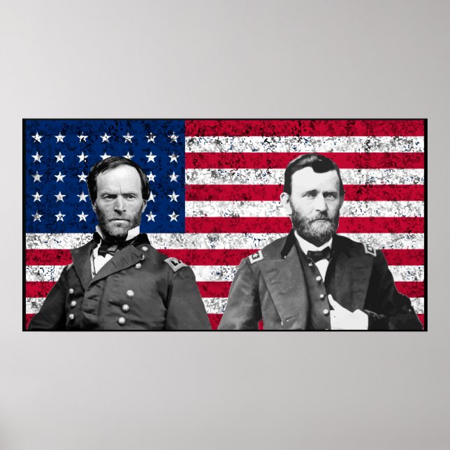Generals Sherman und Grant Poster (Vorne)