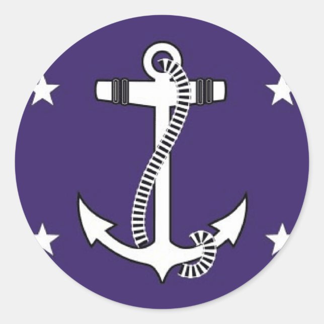 Generalsekretär der Vereinten Staaten Runder Aufkleber (Vorderseite)