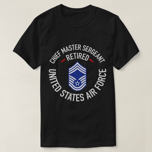 Generalstabschef Ruhestand der Luftwaffe T-Shirt (Design vorne)