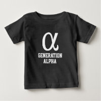 Generation Alpha Symbol Baby Fine Jersey T - Shirt
