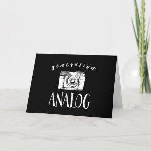 Generation Analog Vintage Kamera Fotograf Karte