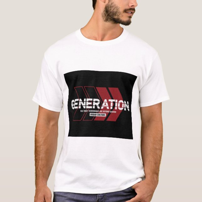 GENERATION. T-SHIRT MIT TEXTDRUCK (Vorderseite)