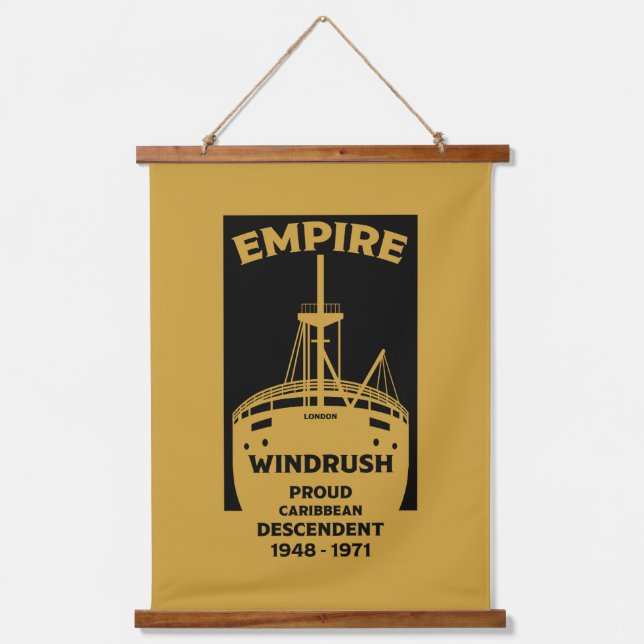 Generation Windrush-T - Shirt Wandteppich Mit Holzrahmen (Vorderseite)