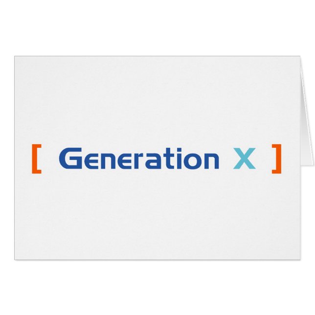 Generation X (Vorderseite (Horizontal))