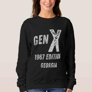 Generation X 1967 Generation Georgia Birthday Chr Sweatshirt