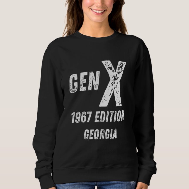 Generation X 1967 Generation Georgia Birthday Chr Sweatshirt (Vorderseite)
