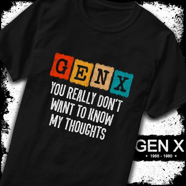 Generation X 80er Kid Gen X Gen Xer Funny Gen X T-Shirt (Von Creator hochgeladen)