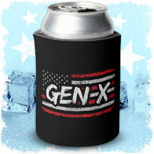 Generation X - Amerikanische Flagge - Proud Gen Xe Dosenkühler