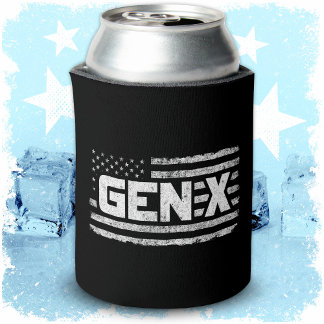 Generation X - Amerikanische Flagge - Proud Gen Xe Dosenkühler