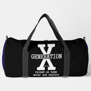 Generation X, auf Vernachlässigung großgezogen Duffle Bag