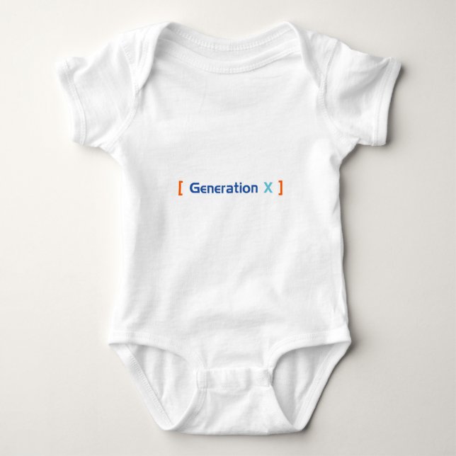 Generation X Baby Strampler (Vorderseite)