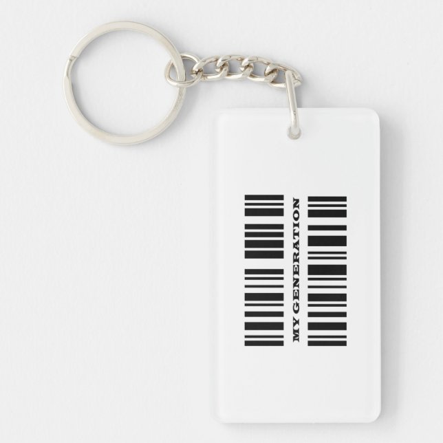Generation X BAR CODE Schlüsselanhänger (Vorderseite)