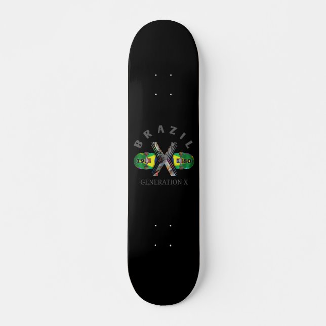 Generation X der 1980er Jahre brasilianisches Skat Skateboard (Vorne)