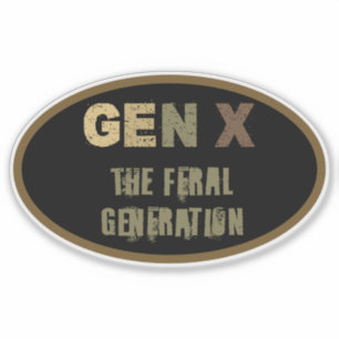 Generation X - Die Generation der Fersen Aufkleber